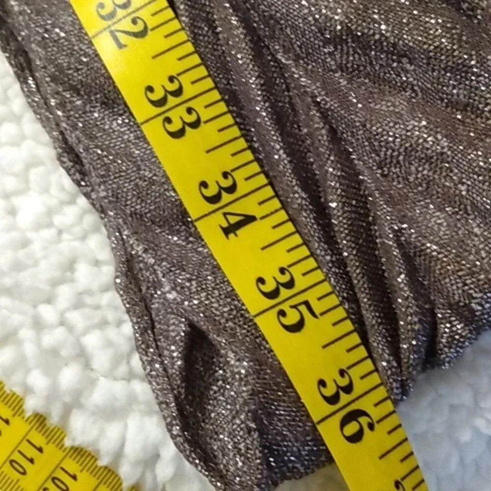 MIXIT Glitter Sparkle Infinity Scarf‎ Loop Wrap Brown/ Gray One Size Women